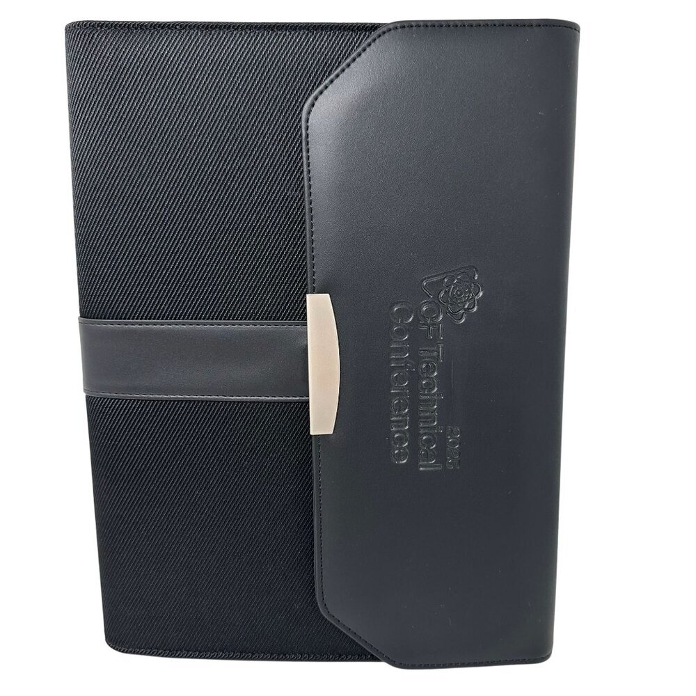 Business Portfolio Organizer Padfolio Black Leatherette Folder A4 Executive